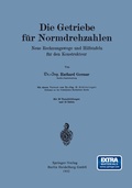 Cover: Die Getriebe f&uuml;r Normdrehzahlen - Springer