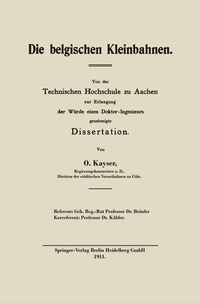 Abbildung von: Die belgischen Kleinbahnen - Springer