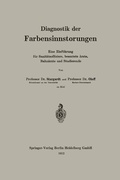 Abbildung von: Diagnostik der Farbensinnstörungen - Springer