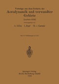 Cover: Vortr&auml;ge aus dem Gebiete der Aerodynamik und verwandter Gebiete - Springer