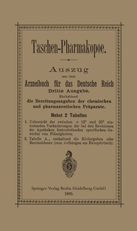 Abbildung von: Taschen-Pharmakopoe - Springer