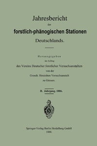 Abbildung von: Jahresbericht der forstlich-phänologischen Stationen Deutschlands - Springer