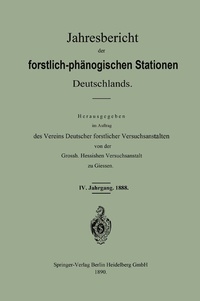 Abbildung von: Jahresbericht der forstlich - phänologischen Stationen Deutschlands - Springer