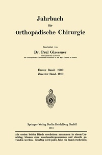 Abbildung von: Jahrbuch für orthopädische Chirurgie - Springer