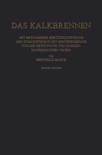 Enlarge image Cover: Das Kalkbrennen - Springer