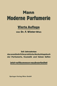Enlarge image Cover: Die moderne Parfumerie - Springer