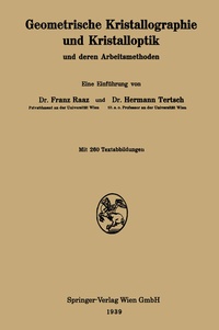 Abbildung von: Geometrische Kristallographie und Kristalloptik und deren Arbeitsmethoden - Springer