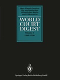 Cover: World Court Digest - Springer