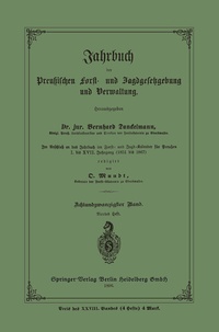 Abbildung von: Jahrbuch der Preußischen Frost- und Jagdgesetzgebung und Verwaltung - Springer