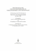 Cover: Psychoanalyse und Psychotherapie in der Vergangenheit und Gegenwart - Springer