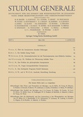 Cover: Studium Generale - Springer