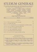 Cover: Studium Generale - Springer