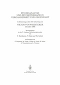 Cover: Psychoanalyse und Psychotherapie in der Vergangenheit und Gegenwart - Springer