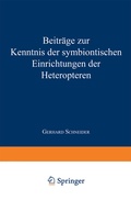 Cover: Beitr&auml;ge zur Kenntnis der symbiontischen Einrichtungen der Heteropteren - Springer