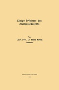 Abbildung von: Einige Probleme des Zivilprozeßrechts - Springer