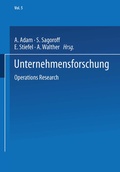 Cover: Unternehmensforschung - Physica