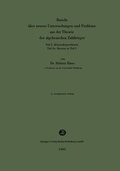 Cover: Bericht &uuml;ber neuere Untersuchungen und Probleme aus der Theorie der algebraischen Zahlk&ouml;rper - Physica