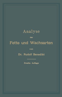 Abbildung von: Analyse der Fette und Wachsarten - Springer