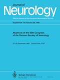 Cover: Abstracts of the 65th congress of the German Society of Neurology - Springer