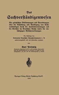 Abbildung von: Das Sachverständigenwesen - Springer