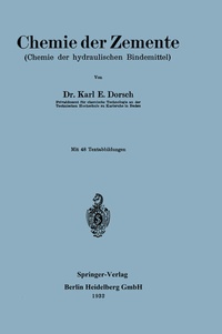 Abbildung von: Chemie der Zemente - Springer