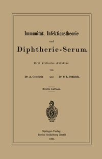 Abbildung von: Immunität, Infektionstheorie und Diphtherie-Serum - Springer