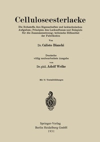 Abbildung von: Celluloseesterlacke - Springer