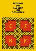 Cover: Beitr&auml;ge zur Algebra und Geometrie 1 - Springer