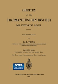 Abbildung von: Arbeiten aus dem Pharmazeutischen Institut der Universität Berlin - Springer
