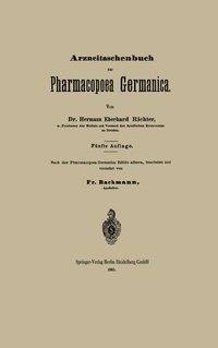 Abbildung von: Arzneitaschenbuch zur Pharmacopoea Germanica - Springer