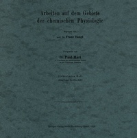 Abbildung von: Arbeiten auf dem Gebiete der chemischen Physiologie - Springer
