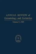 Cover: Annual Review of Gerontology and Geriatrics - Springer