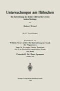 Cover: Untersuchungen am H&uuml;hnchen - Springer