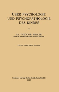 Abbildung von: Über Psychologie und Psychopathologie des Kindes - Springer