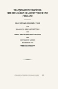 Cover: Transpirationsversuche mit Beta-R&Uuml;ben im Laboratorium und Freiland - Springer