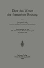 Cover: Über das Wesen der formativen Reizung - Springer