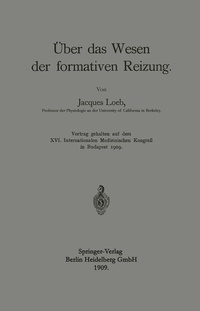 Abbildung von: Über das Wesen der formativen Reizung - Springer