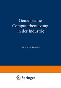Abbildung von: Gemeinsame Computerbenutzung in der Industrie - Springer Gabler