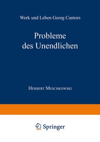 Abbildung von: Probleme des Unendlichen - Vieweg+Teubner Verlag