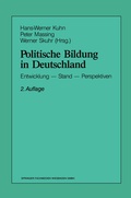Cover: Politische Bildung in Deutschland - VS Verlag f&uuml;r Sozialwissenschaften