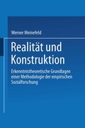 Cover: Realit&auml;t und Konstruktion - VS Verlag f&uuml;r Sozialwissenschaften
