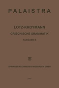 Cover: Griechische Grammatik - Vieweg+Teubner Verlag