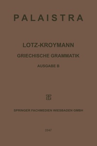 Abbildung von: Griechische Grammatik - Vieweg+Teubner Verlag