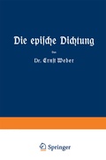 Cover: Die epische Dichtung - Vieweg+Teubner Verlag