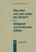 Cover: Was sind und was sollen die Zahlen?. Stetigkeit und Irrationale Zahlen - Vieweg+Teubner Verlag
