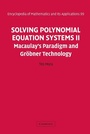 Cover: Solving Polynomial Equation Systems II - Cambridge University Press