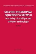 Cover: Solving Polynomial Equation Systems II - Cambridge University Press