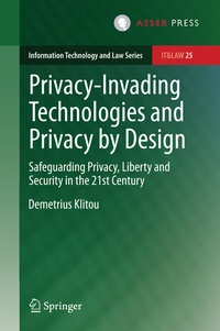 Abbildung von: Privacy-Invading Technologies and Privacy by Design - T.M.C. Asser Press