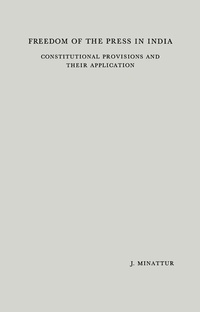 Abbildung von: Freedom of the Press in India - Springer