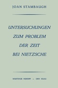 Cover: Untersuchungen Zum Problem der Zeit bei Nietzsche - Springer